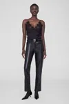 Anine Bing Amelie Silk-blend Camisole Top In Black