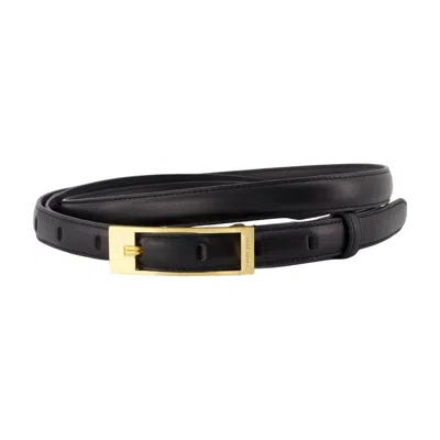 Anine Bing Elly Belt Smooth Leather In Black