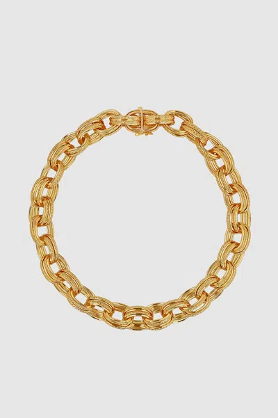 Anine Bing Double Link Chain Necklace - Gold One