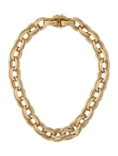 Pre-owned Anine Bing Double Link Chain Necklace, 17" In Multi