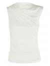 Anine Bing Draped Top In White