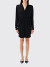 Anine Bing Mathilde Twisted Stretch-jersey Mini Dress In Black