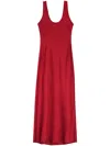 Anine Bing Alison Maxi Dress In Red