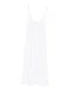 Anine Bing Flora Gathered Lyocell And Linen-blend Maxi Dress In White