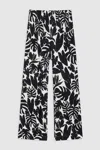 Anine Bing Elain Pant - Black Bird Of Paradise L
