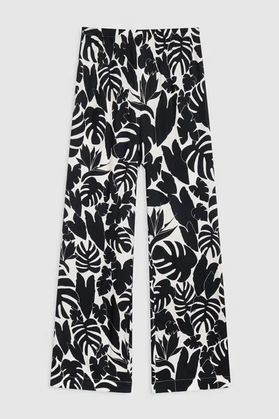Anine Bing Elain Pant - Black Bird Of Paradise L