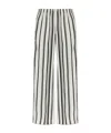 Anine Bing Elastic Waist Casual Pants In White