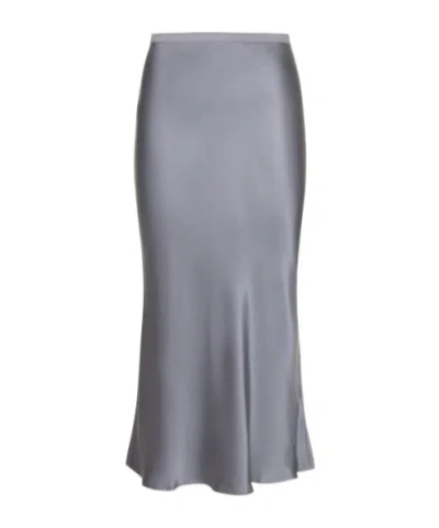 Anine Bing Elastic Waist Skirt In Gray