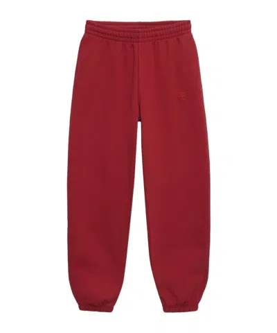 Anine Bing Elastic Waist Sweatpants In Red