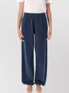 Anine Bing Elastic Waistband Relaxed Fit Trousers In Blue
