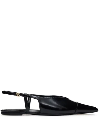 Anine Bing Elena Ballerina Shoes In Black