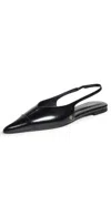 Anine Bing Women's Elena Slingback Flats In Black
