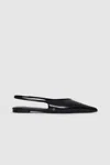Anine Bing Women's Elena Slingback Flats In Black