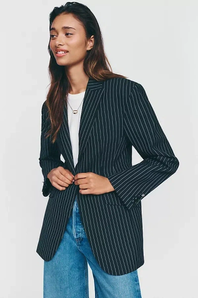 Anine Bing Elga Blazer Jacket In Blue