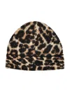 Anine Bing Elia Alpaca-wool Beanie Brown Leopard Pattern In Animal Print