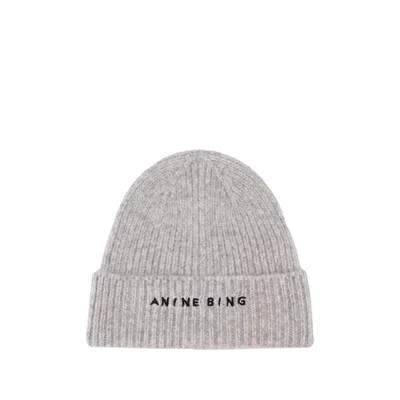ANINE BING ELIA BEANIE - WOOL - GREY