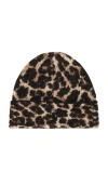 Anine Bing Elia Alpaca-wool Beanie Brown Leopard Pattern