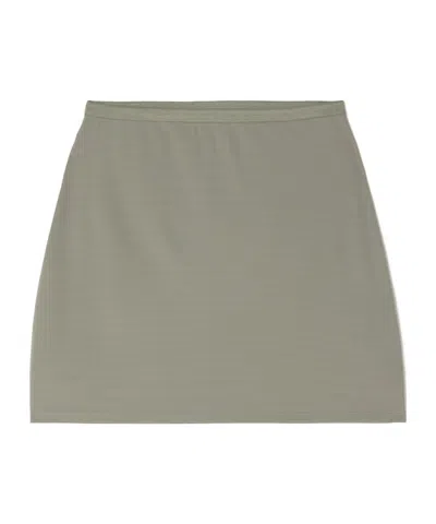 Anine Bing Elise Stretch-jersey Mini Skirt In Gray