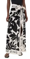 Anine Bing Eliza Tropical Leaf Print Sarong