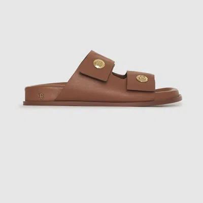 Anine Bing Ella Slides In Brown