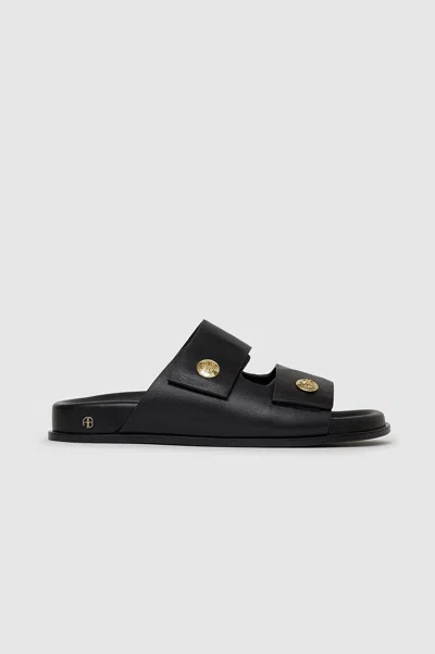 Anine Bing Ella Slides In Black