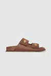 Anine Bing Ella Slides In Cognac