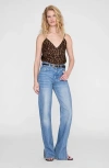 Anine Bing Ellen Top In Animal Print