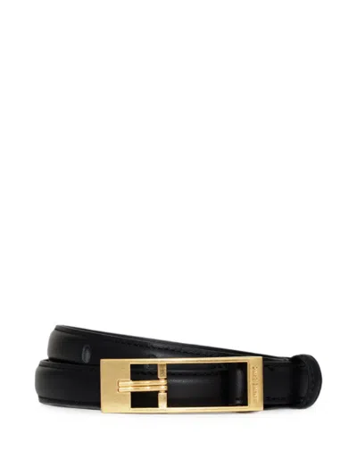 Anine Bing Elly Belt Smooth Leather In Black