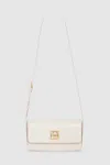 Anine Bing Elly Crossbody Bag In High-shine Bone