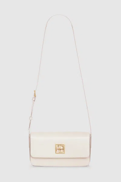 Anine Bing Elly Crossbody Bag In High-shine Bone