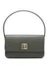 Anine Bing Elly Shoulder Bag In Black Embossed In Green