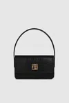 Anine Bing Elly Shoulder Bag In Black Embossed In Black