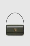 Anine Bing Elly Shoulder Bag In High-shine Dusty Green In Green