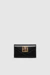 Anine Bing Elly Wallet In High-shine Black In Black