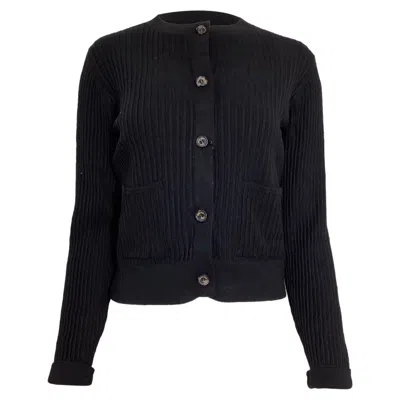 Anine Bing Elm Cardigan In Black Viscose