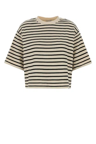 Anine Bing Embroidered Cotton Blend Myers T-shirt In Neutral