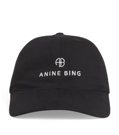 ANINE BING EMBROIDERED JEREMY BASEBALL CAP