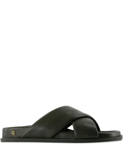 ANINE BING EMI CROSSOVER-STRAP SANDALS