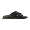 Anine Bing Emi Crossover-strap Sandals In Black