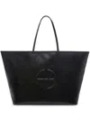 Anine Bing Large Rio Tote In Black Recycled Leather