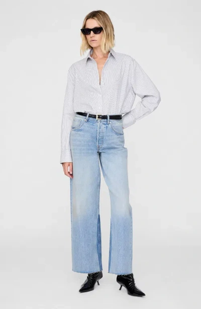 Anine Bing Essie Shirt In Blue