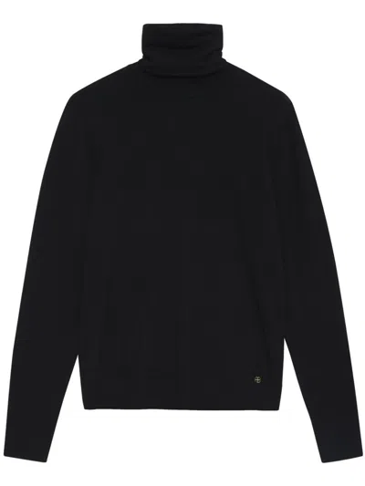 Anine Bing Ethan Black High Neck Sweater