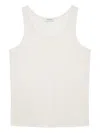 Anine Bing Eugene Ribbed Sleeveless Top In White