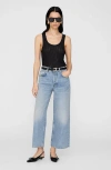 Anine Bing Eugene Ribbed Tank Top In Black