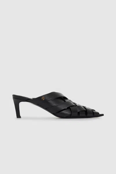 Anine Bing Eve Mules - Black 39