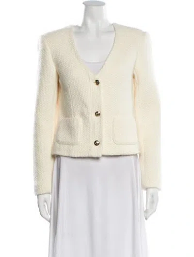 Pre-owned Anine Bing Evening Jacket In White