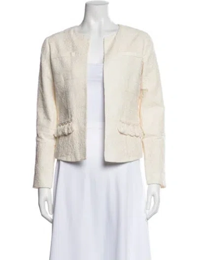 Pre-owned Anine Bing Evening Jacket In White