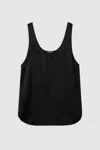 Anine Bing Evy Top - Washed Black L