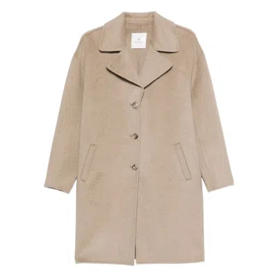 Anine Bing Fabric Coats In Neutral