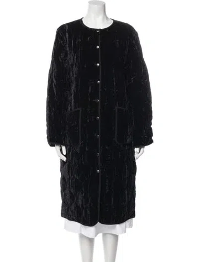 Pre-owned Anine Bing Faux Fur Coat In Black